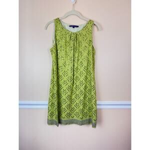 Hale Bob Dress Small Green Sequin Party Green